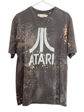 Atari Cool Tee Tshirt Custom Bleached Mens Unisex Size Large Chest 22 Length 29